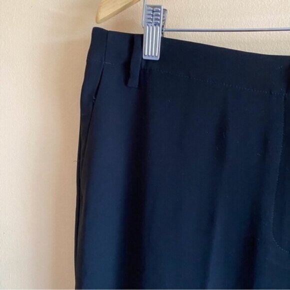 J.Jill Trousers Woman 14 TALL Black Cuffed Hem High Waist Pockets Career Office - Picture 5 of 16